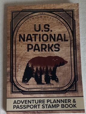 U.S. National Parks Adventure Planner & Passport Stamp Book - Woodgrain Cover